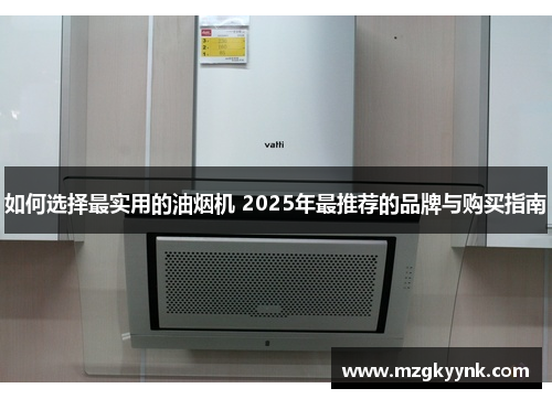 如何选择最实用的油烟机 2025年最推荐的品牌与购买指南 如何选择最实用的油烟机 2025年最推荐的品牌与购买指南